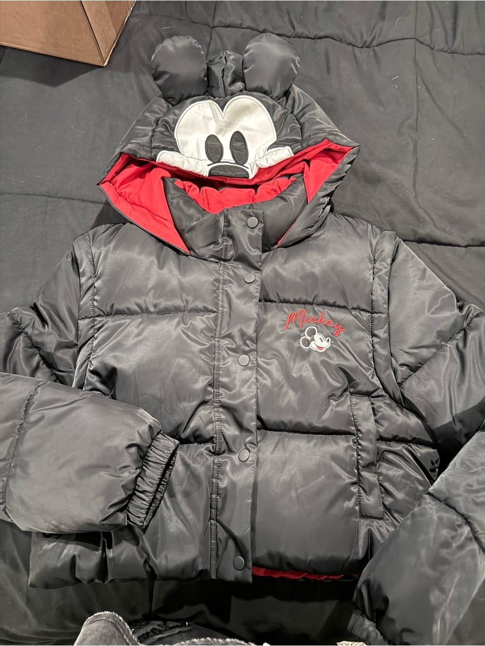 Disney x Forever 21 Mickey Mouse Puffer Jacket